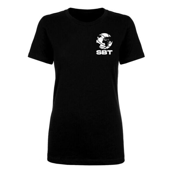 BALL LOGO LEFT CHEST - PREMIUM WOMEN'S FITTED T-SHIRT - BLACK - 12RTXE Thumbnail
