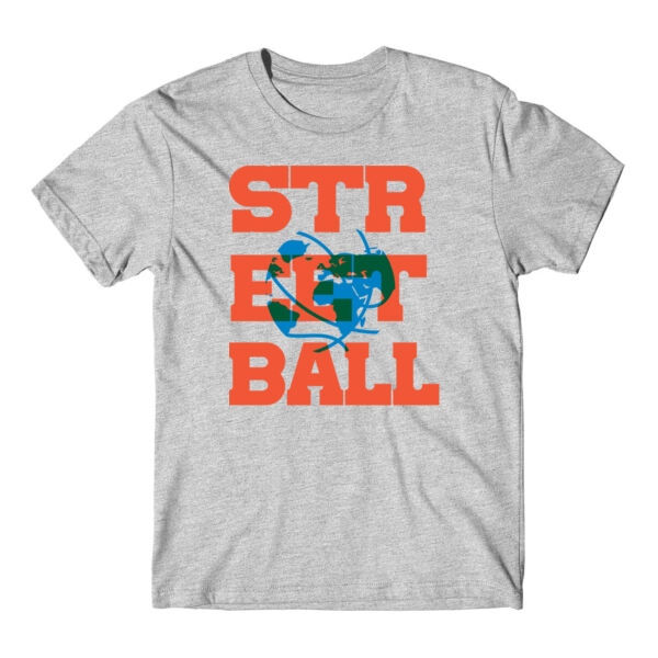 GLOBAL - PREMIUM MEN'S/UNISEX T-SHIRT ORANGE/AQUA - LIGHT GREY HEATHER - AETFN3 Thumbnail