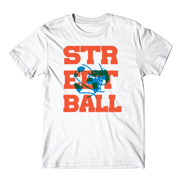 GLOBAL - PREMIUM MEN'S/UNISEX T-SHIRT ORANGE/AQUA - WHITE - YU47H5 Thumbnail