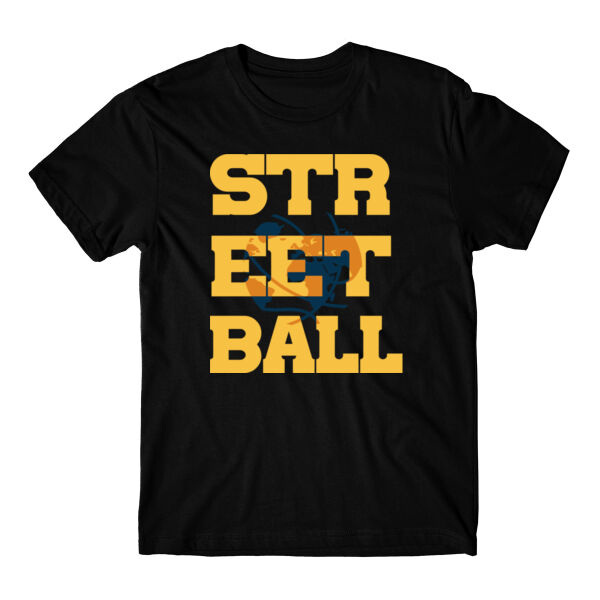 GLOBAL - PREMIUM MEN'S/UNISEX T-SHIRT GOLD/BLUE - BLACK - 91UD3P Thumbnail